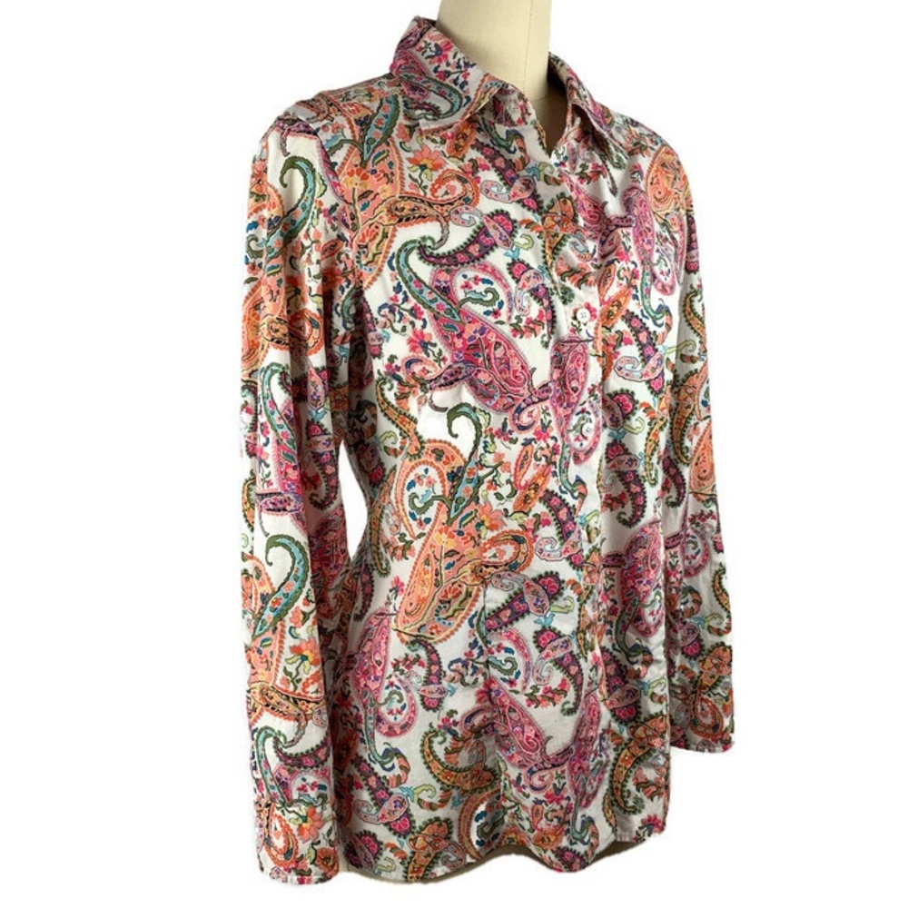 Tommy Bahama Ladies Tropical Paisley Button Shirt